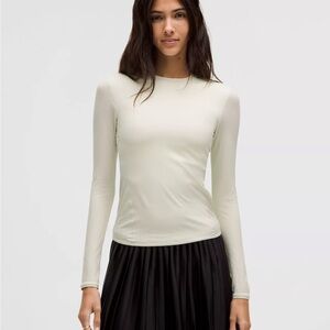 Lululemon Athletica Cream Long Sleeve Top